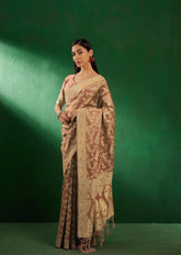 Womens Fashion Ethnic Gold Color Sarees-MLSHWSA1240GLD0ONE